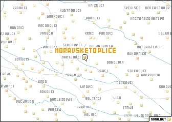 map of Moravske-Toplice