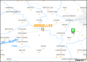 map of Mordelles