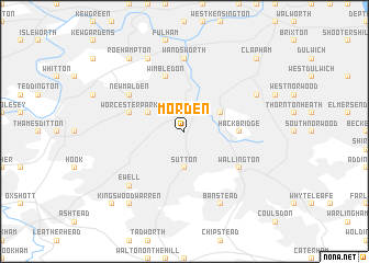 map of Morden