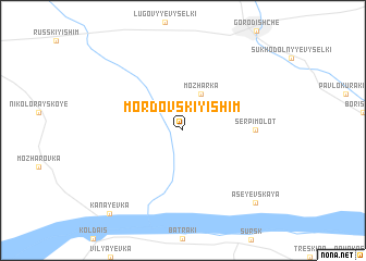 map of Mordovskiy Ishim