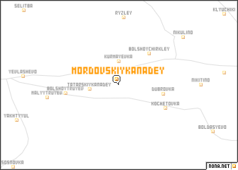 map of Mordovskiy Kanadey