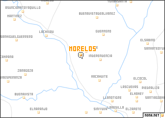 map of Morelos