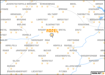 map of Mörel