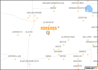 map of Morenos