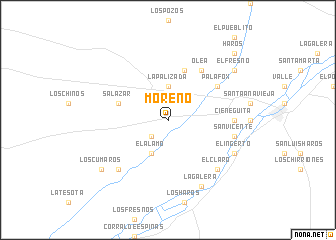 map of Moreno