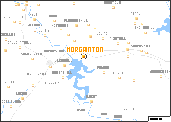 map of Morganton