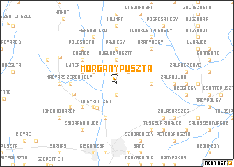 map of Morgánypuszta