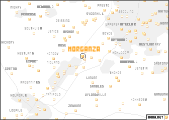 map of Morganza