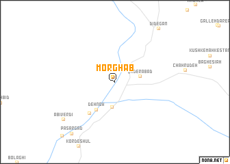 map of Morghāb