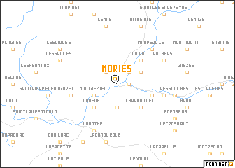 map of Moriès