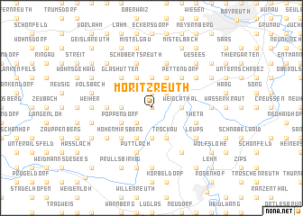 map of Moritzreuth