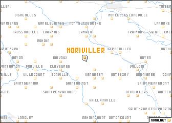 map of Moriviller