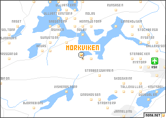 map of Mörkviken