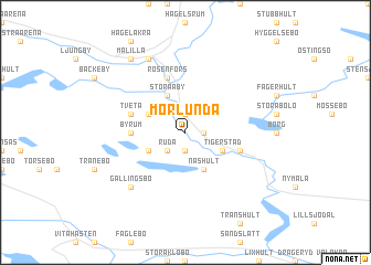map of Mörlunda