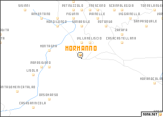 map of Mormanno