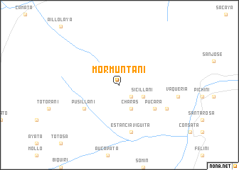 map of Mormuntani