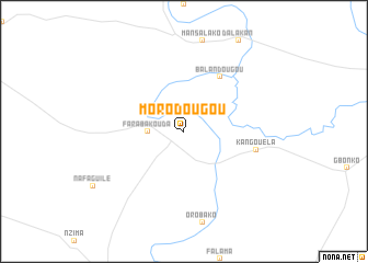 map of Morodougou