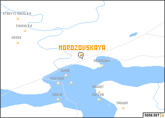map of Morozovskaya