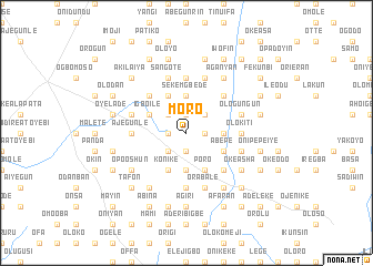 map of Moro