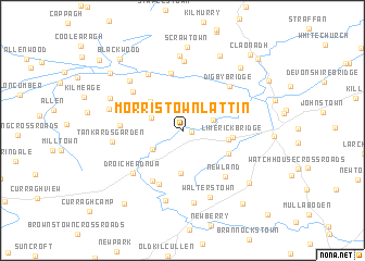 map of Morristown Lattin