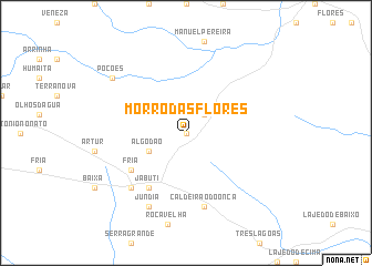 map of Morro das Flores
