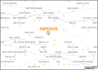 map of Morsains