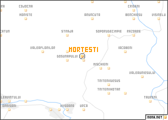 map of Morţeşti