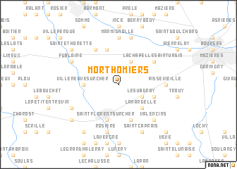 map of Morthomiers