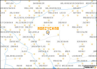 map of Morzychna