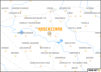 map of Moscazzano
