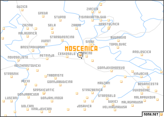 map of Mošćenica