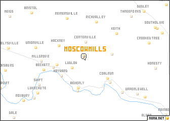 map of Moscow Mills