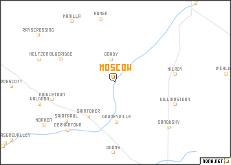 map of Moscow