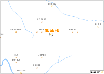map of Mosefo