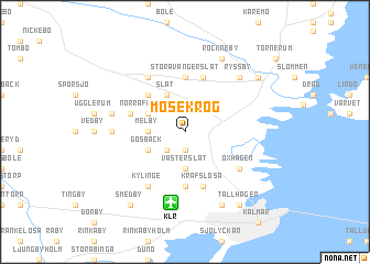 map of Mosekrog