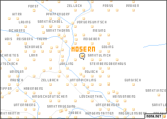 map of Mosern