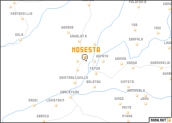 map of Mosesta