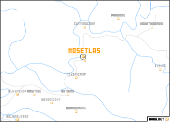 map of Mosetlas