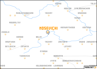 map of Mosevichi