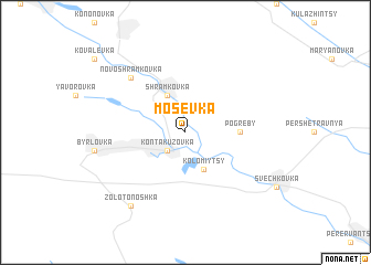 map of Mosevka