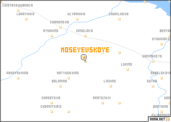 map of Moseyevskoye