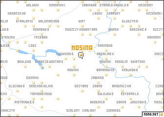 map of Mosina