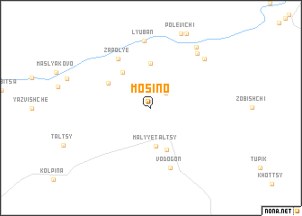map of Mosino