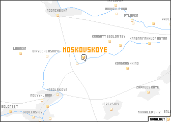 map of (( Moskovskoye ))