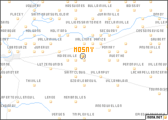 map of Mosny