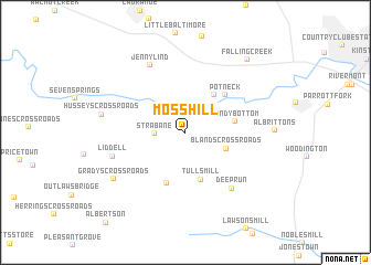 map of Moss Hill