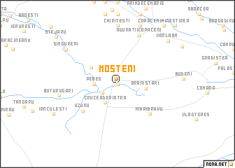 map of Moşteni