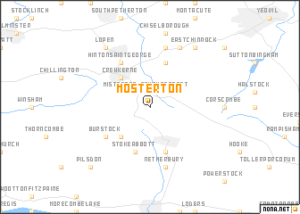 map of Mosterton
