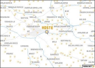 map of Moste