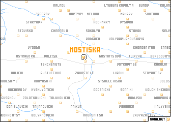 map of Mostiska